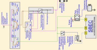 Электрическая схема управления кондиционером