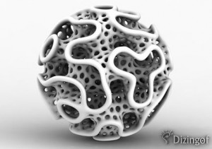 Декоративное 3D украшение созданное по технологии 3D печати